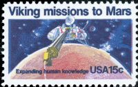 Scott 1759<br />15c Viking Mission to Mars<br />Pane Single<br /><span class=quot;smallerquot;>(reference or stock image)</span>