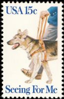 Scott 1787<br />15c Seeing Eye Dogs<br />Pane Single<br /><span class=quot;smallerquot;>(reference or stock image)</span>