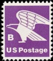 Scott 1818<br />(18c) Rate Change B - Violet Eagle<br />Pane Single<br /><span class=quot;smallerquot;>(reference or stock image)</span>