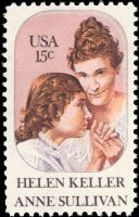 Scott 1824<br />15c Helen Adams Keller (1880-1968) & Ann Sullivan (1866-1936)<br />Pane Single<br /><span class=quot;smallerquot;>(reference or stock image)</span>