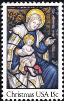 Scott 1842<br />15c Madonna and Child from Epiphany Window<br />Pane Single<br /><span class=quot;smallerquot;>(reference or stock image)</span>