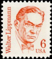 Scott 1849<br />6c Walter Lippmann<br />Pane Single; Large Block Tag<br /><span class=quot;smallerquot;>(reference or stock image)</span>