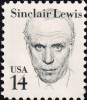 Scott 1856<br />14c Sinclair Lewis<br />Pane Single; Small Block Tag<br /><span class=quot;smallerquot;>(reference or stock image)</span>