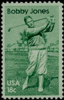 Scott 1933<br />18c Bobby Jones<br />Pane Single<br /><span class=quot;smallerquot;>(reference or stock image)</span>