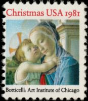 Scott 1939<br />(20c) Madonna and Child by Botticell<br />Pane Single<br /><span class=quot;smallerquot;>(reference or stock image)</span>