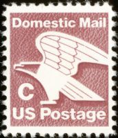Scott 1946<br />(20c) Rate Change C - Brown Eagle<br />Pane Single; Block Tag<br /><span class=quot;smallerquot;>(reference or stock image)</span>