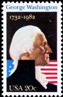 Scott 1952<br />20c George Washington 150th Birthday<br />Pane Single<br /><span class=quot;smallerquot;>(reference or stock image)</span>