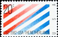 Scott 2003<br />20c U.S. / The Netherlands Recognition Bicentennial<br />Pane Single<br /><span class=quot;smallerquot;>(reference or stock image)</span>