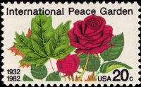 Scott 2014<br />20c International Peace Garden<br />Pane Single<br /><span class=quot;smallerquot;>(reference or stock image)</span>