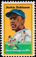 Scott 2016<br />20c Jackie Robinson<br />Pane Single<br /><span class=quot;smallerquot;>(reference or stock image)</span>