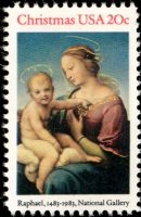 Scott 2063<br />20c Madonna and Child by Raffaello<br />Pane Single<br /><span class=quot;smallerquot;>(reference or stock image)</span>
