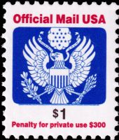 Scott O161<br />$1.00 Great Seal<br />Pane Single<br /><span class=quot;smallerquot;>(reference or stock image)</span>