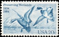 Scott 2092<br />20c Waterfowl Preservation Act<br />Pane Single<br /><span class=quot;smallerquot;>(reference or stock image)</span>
