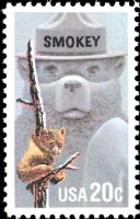 Scott 2096<br />20c Smokey Bear<br />Pane Single<br /><span class=quot;smallerquot;>(reference or stock image)</span>