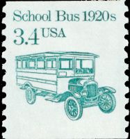 Scott 2123<br />3.4c School Bus 1920s (Coil)<br />Coil Single<br /><span class=quot;smallerquot;>(reference or stock image)</span>