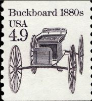 Scott 2124<br />4.9c Buckboard 1880s<br />Coil Single; Overall Tag<br /><span class=quot;smallerquot;>(reference or stock image)</span>