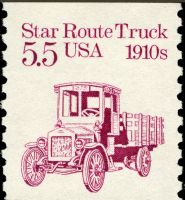 Scott 2125<br />5½c Star Route Truck 1910s (Coil)<br />Coil Single<br /><span class=quot;smallerquot;>(reference or stock image)</span>