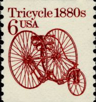 Scott 2126<br />6c Tricycle 1880s (Coil)<br />Coil Single<br /><span class=quot;smallerquot;>(reference or stock image)</span>