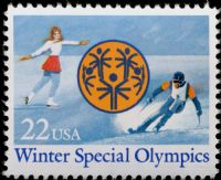 Scott 2142<br />22c Winter Special Olympics 1985: Park City UT<br />Pane Single<br /><span class=quot;smallerquot;>(reference or stock image)</span>