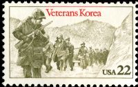 Scott 2152<br />22c Korean War Veterans<br />Pane Single<br /><span class=quot;smallerquot;>(reference or stock image)</span>