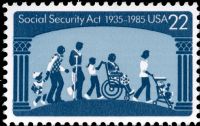 Scott 2153<br />22c Social Security<br />Pane Single<br /><span class=quot;smallerquot;>(reference or stock image)</span>