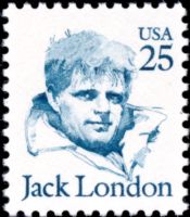 Scott 2182<br />25c Jack London<br />Pane Single; Large Block Tag<br /><span class=quot;smallerquot;>(reference or stock image)</span>