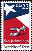 Scott 2204<br />22c Republic of Texas<br />Pane Single<br /><span class=quot;smallerquot;>(reference or stock image)</span>