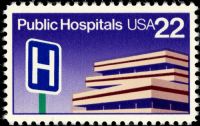 Scott 2210<br />22c Public Hospitals<br />Pane Single<br /><span class=quot;smallerquot;>(reference or stock image)</span>