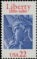 Scott 2224<br />22c Statue of Liberty Centennial<br />Pane Single<br /><span class=quot;smallerquot;>(reference or stock image)</span>