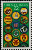 Scott 2251<br />22c Girl Scouts<br />Pane Single<br /><span class=quot;smallerquot;>(reference or stock image)</span>