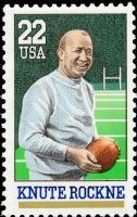 Scott 2376<br />22c Knute Rockne (Knute Kenneth Rockne)<br />Pane Single<br /><span class=quot;smallerquot;>(reference or stock image)</span>