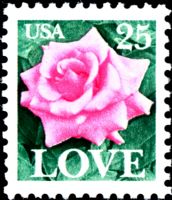 Scott 2378<br />25c Love - Pink Rose<br />Pane Single<br /><span class=quot;smallerquot;>(reference or stock image)</span>