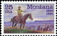 Scott 2401<br />25c Montana Statehood Centennial<br />Pane Single<br /><span class=quot;smallerquot;>(reference or stock image)</span>