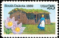 Scott 2416<br />25c South Dakota Statehood Centennial<br />Pane Single<br /><span class=quot;smallerquot;>(reference or stock image)</span>
