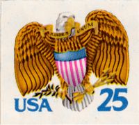 Scott 2431<br />25c Eagle and Shield (CB)<br />Convertible Booklet Single<br /><span class=quot;smallerquot;>(reference or stock image)</span>