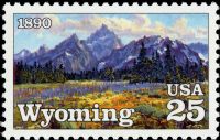 Scott 2444<br />25c Wyoming Statehood<br />Pane Single<br /><span class=quot;smallerquot;>(reference or stock image)</span>