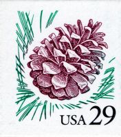 Scott 2491<br />29c Pine Cone<br />Convertible Booklet Single; Grainy Tag<br /><span class=quot;smallerquot;>(reference or stock image)</span>