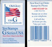 Scott BK219<br />($3.20] | Rate Change Black G-Old Glory<br />Booklet<br /><span class=quot;smallerquot;>(reference or stock image)</span>