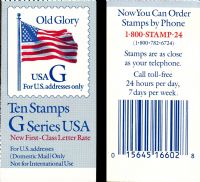 Scott BK220<br />-$3.20 | Rate Change Black G-Old Glory<br />Booklet<br /><span class=quot;smallerquot;>(reference or stock image)</span>