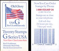 Scott BK221<br />($6.40 | Rate Change Black G-Old Glory<br />Booklet<br /><span class=quot;smallerquot;>(reference or stock image)</span>
