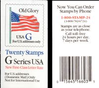 Scott BK222<br />($6.40 | Rate Change Blue G-Old Glory<br />Booklet<br /><span class=quot;smallerquot;>(reference or stock image)</span>