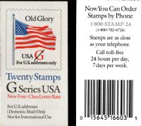 Scott BK223<br />($6.40 | Rate Change Red G-Old Glory<br />Booklet<br /><span class=quot;smallerquot;>(reference or stock image)</span>