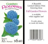 Scott BK231<br />$6.40 | 32c Garden Flowers<br />Booklet<br /><span class=quot;smallerquot;>(reference or stock image)</span>