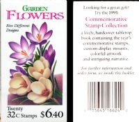 Scott BK234<br />$6.40 | 32c Garden Flowers<br />Booklet<br /><span class=quot;smallerquot;>(reference or stock image)</span>