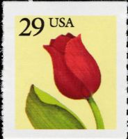 Scott 2525<br />29c Tulip<br />Coil Single; Mottled Tag<br /><span class=quot;smallerquot;>(reference or stock image)</span>