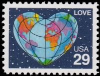 Scott 2535A<br />29c Love: Earth Heart<br />Pane Single<br /><span class=quot;smallerquot;>(reference or stock image)</span>
