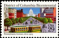 Scott 2561<br />29c District of Columbia Bicentennial<br />Pane Single<br /><span class=quot;smallerquot;>(reference or stock image)</span>