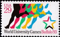 Scott 2748<br />29c 1993 World University Games Buffalo NY<br />Pane Single<br /><span class=quot;smallerquot;>(reference or stock image)</span>