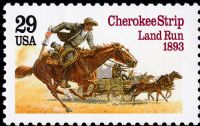 Scott 2754<br />29c Cherokee Strip Land Run<br />Pane Single<br /><span class=quot;smallerquot;>(reference or stock image)</span>