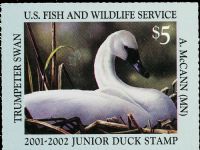 Scott JDS9<br />$5.00 Trumpeter Swan (2001-2002)<br />Pane Single<br /><span class=quot;smallerquot;>(reference or stock image)</span>